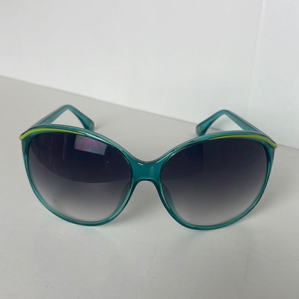 Michael Kors La Palma M2728S Turquoise & Green Oversized Sunglasses - Picture 2 of 10